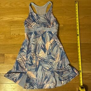 Ivivva Girls 12 Dress with built in bra pink/blue